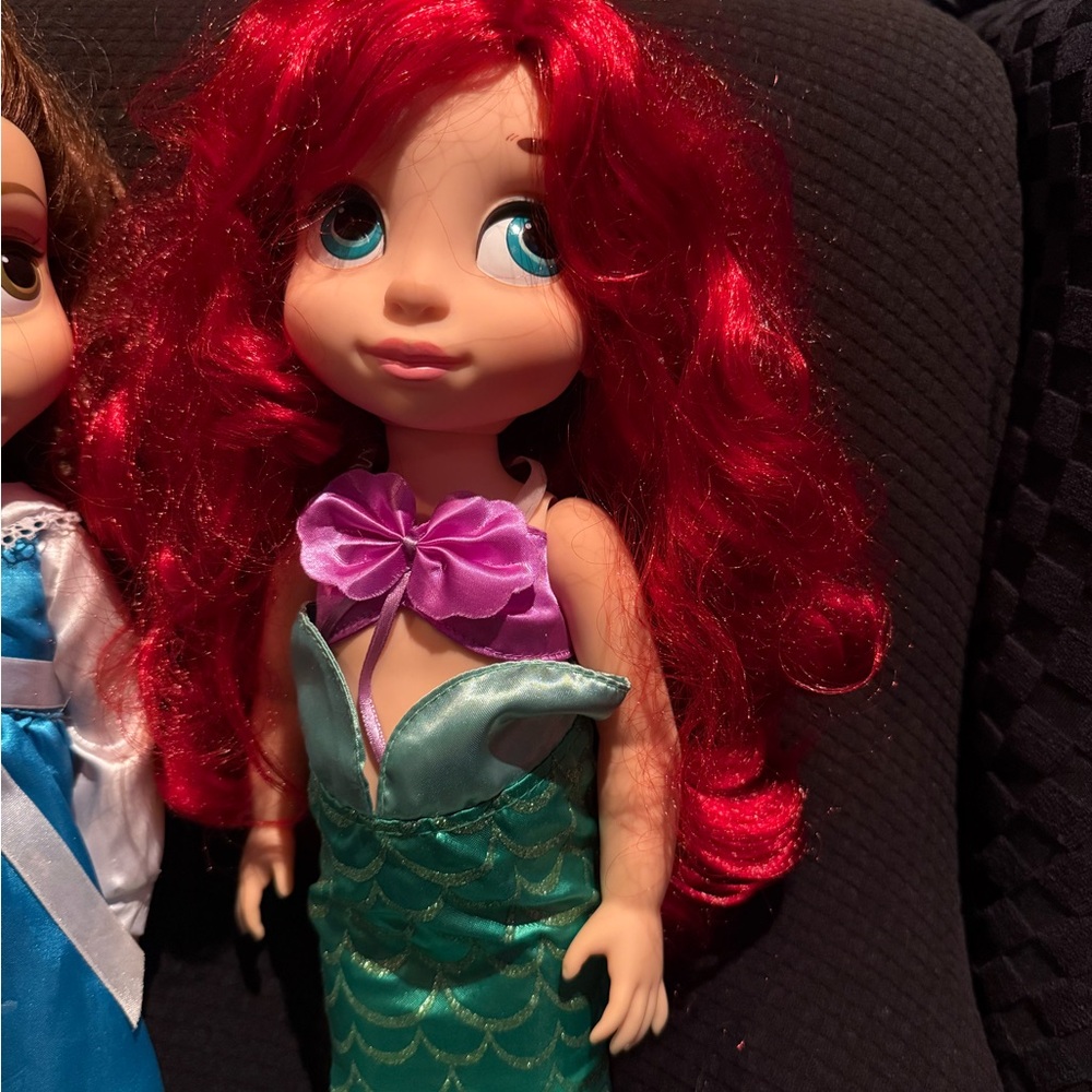 Disney Ariel Mermaid Doll with Red Hair and Green Tail